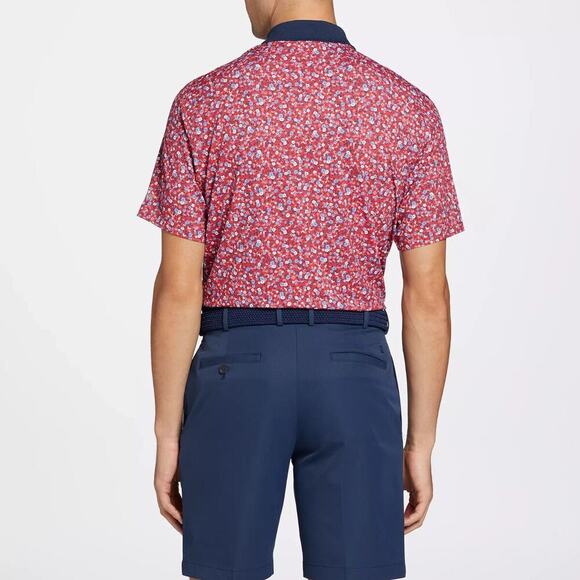 Walter Hagen Men's P11 USA Liberty Ditsy Golf Polo in Red Multi, size XXL, NWT - Picture 4 of 10